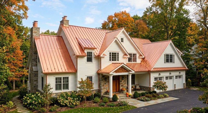 Copper Roof Replacement in Fredericksburg, VA