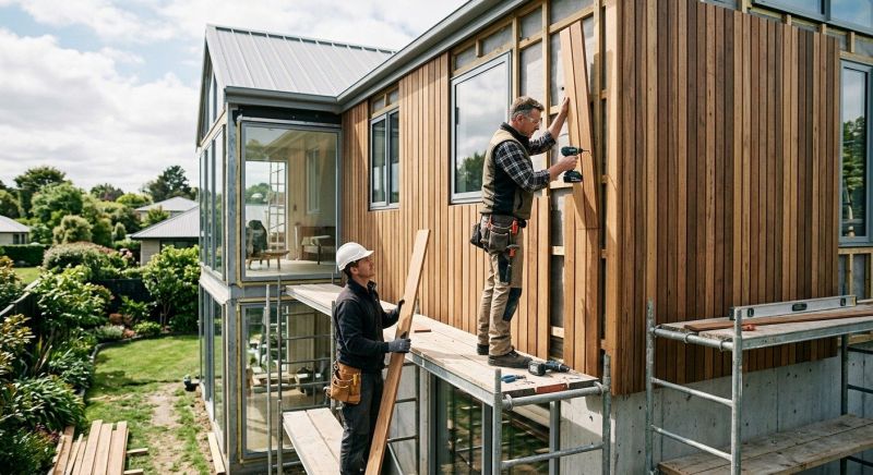 Hardwood Cladding Installation in Fairfield County, CT