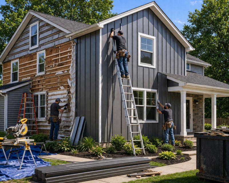 Vertical Siding Replacement in Nashua, NH